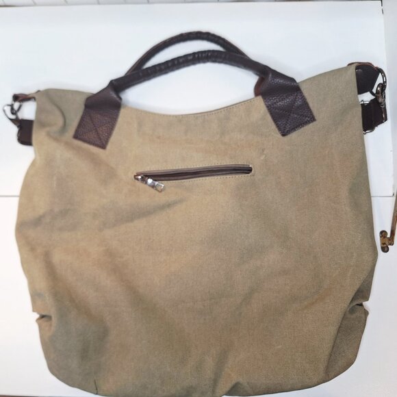 Classic Fashion Genovo Style Canvas Hobo Tote - Picture 2 of 9